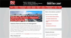 Desktop Screenshot of djsurveying.co.uk